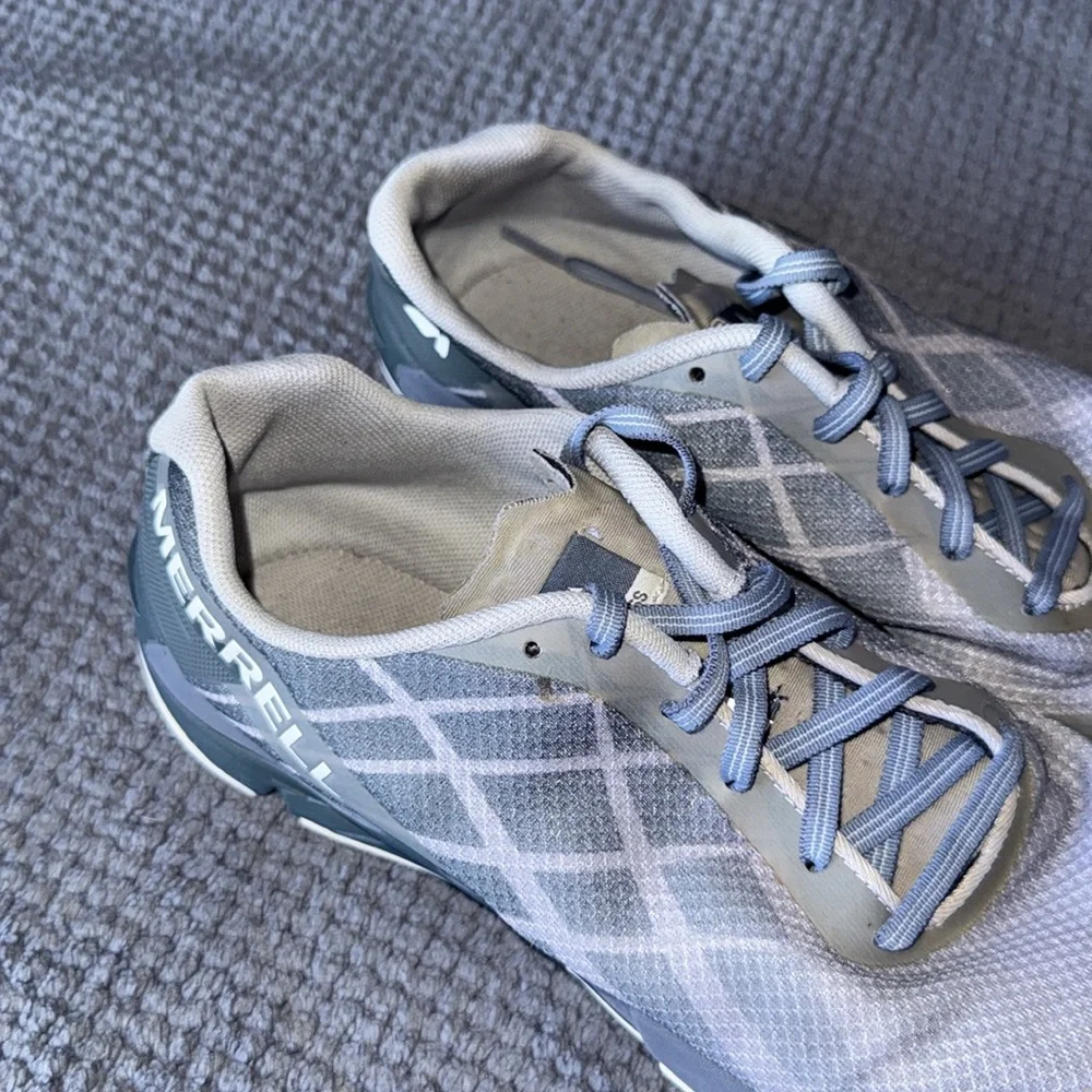 Merrell Vapor Shoes Grey Womens 7.5 Trail Running‎ Training